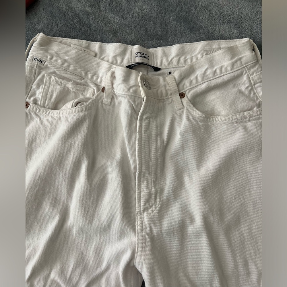 Citizens of Humanity Ivory Relaxed Jeans